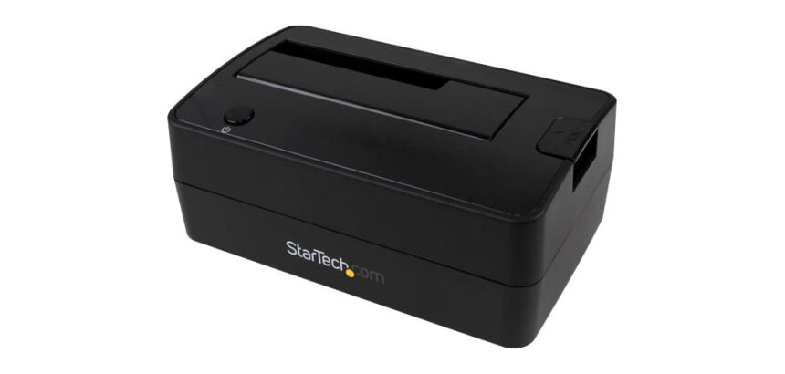 StarTech.com Station d'Accueil pour Disque Dur USB 3.1 à SATA à Baie Unique, Dock pour Disque Dur USB 3.1 (10 Gbps), Station d'Accueil pour HDD/SSD Externe 2.5/3.5" SATA III, Chargement par le Haut