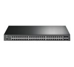 TP-Link Omada SG3452P commutateur réseau Géré L2/L3 Gigabit Ethernet (10/100/1000) Connexion Ethernet, supportant l'alimentation via ce port (PoE) 1U Noir