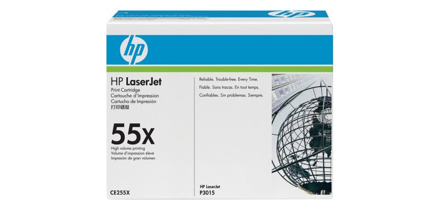 HP 55X pack de 2 toners noir grande capacité authentiques