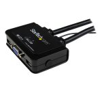 StarTech.com Switch KVM USB VGA à 2 ports - Commutateur KVM alimenté par USB avec câbles et commutateur à distance