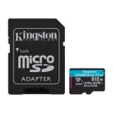 Kingston Technology Canvas Go! Plus Carte microSDXC Canvas Go Plus 170R A2 U3 V30 de 512 Go + ADP