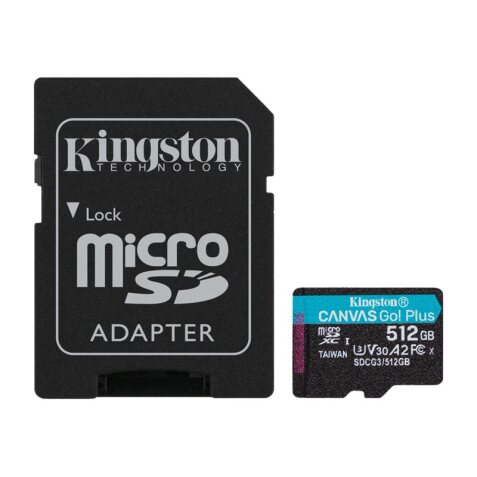 Kingston Technology Canvas Go! Plus Carte microSDXC Canvas Go Plus 170R A2 U3 V30 de 512 Go + ADP