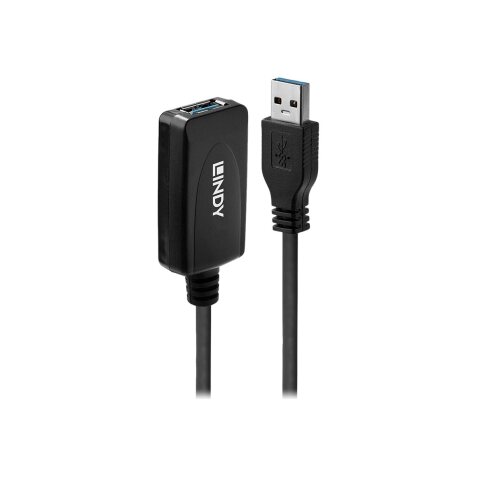 Lindy 43155 câble USB USB 3.2 Gen 1 (3.1 Gen 1) 5 m USB A Noir