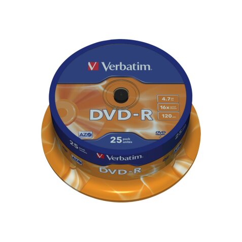 Verbatim - DVD-R x 25 - 4.7 GB - opslagmedia