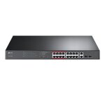 TP-Link TL-SL1218MP commutateur réseau Non-géré Fast Ethernet (10/100) Connexion Ethernet, supportant l'alimentation via ce port (PoE) Noir