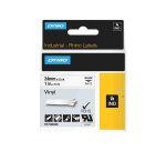 DYMO RHINO Etiquette en vinyle, 24 mm x 5,5 m, noir/blanc