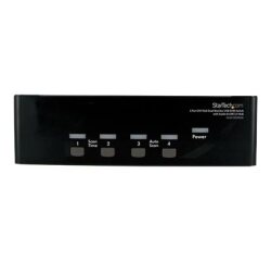 StarTech.com Commutateur KVM USB et double écran DVI / VGA à 4 ports avec audio et hub USB 2.0