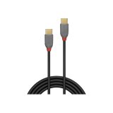 Lindy 36871 câble USB USB 2.0 1 m USB C Noir, Gris