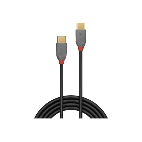 Lindy 36871 câble USB USB 2.0 1 m USB C Noir, Gris