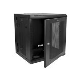 StarTech.com Armoire Réseau Murale à 4 Montants 12U avec Étagère 1U, Armoire Serveur Murale 19" à Charnières pour Équipement IT/AV/Électronique/Ordinateur, Armoire Rack Ventilée Flexible