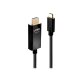 Lindy 43293 câble vidéo et adaptateur 3 m USB Type-C HDMI Type A (Standard) Noir
