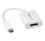 StarTech.com Adaptateur vidéo USB-C vers DisplayPort - M/F - 4K 60 Hz - Blanc