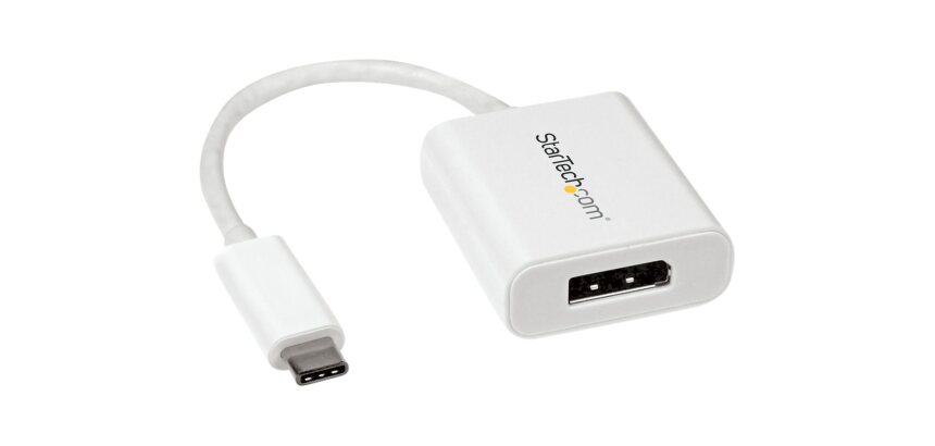 StarTech.com Adaptateur vidéo USB-C vers DisplayPort - M/F - 4K 60 Hz - Blanc