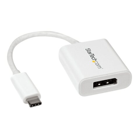 StarTech.com Adaptateur vidéo USB-C vers DisplayPort - M/F - 4K 60 Hz - Blanc