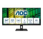 AOC U34E2M écran plat de PC 86,4 cm (34") 3440 x 1440 pixels Wide Quad HD Noir