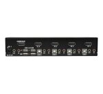 StarTech.com Switch KVM DisplayPort à 4 Ports - 4K60Hz - Écran Unique - Switch KVM USB UHD DP 1.2 à 2 Ports avec Hub USB 3.0 Intégré et Audio - Dell HP Apple Lenovo - Conforme TAA