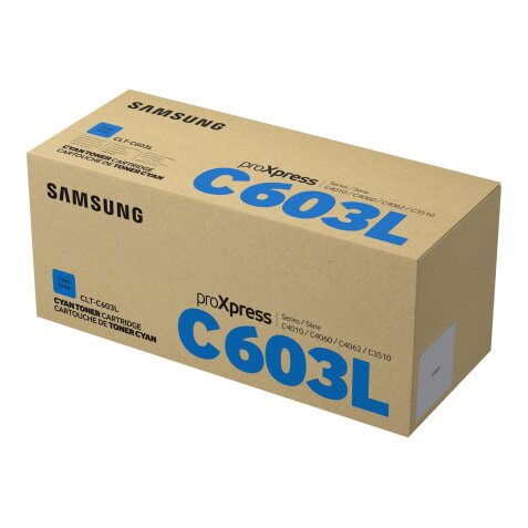 Samsung CLT-C603L - à rendement élevé - cyan - original - cartouche de toner (SU080A)