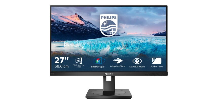 Philips S Line 272S1AE/00 écran plat de PC 68,6 cm (27") 1920 x 1080 pixels Full HD LCD Noir