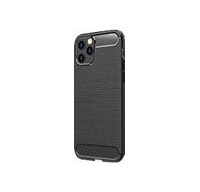 DLH Coque silicone noire pour Apple iPhone 12 et iPhone 12 Pro