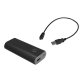 DLH BATTERIE EXTERNE USB 6700MAH. Sortie USB 2.1A. Entrée Micro USB 2.1A. Cable de charge micro USB fourni. Boitier noir et gris. Compatible smartphones et tout appareil se chargeant en USB.