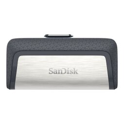 SanDisk Drive USB Ganda Ultra Tipe-C 256 GB lecteur USB flash 256 Go USB Type-A / USB Type-C 3.2 Gen 1 (3.1 Gen 1) Gris, Argent