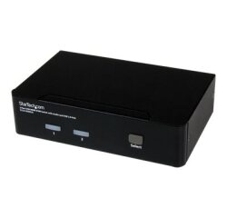 StarTech.com Commutateur KVM HDMI USB 2 ports avec audio et concentrateur USB 2.0