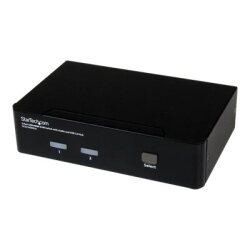 StarTech.com Commutateur KVM HDMI USB 2 ports avec audio et concentrateur USB 2.0