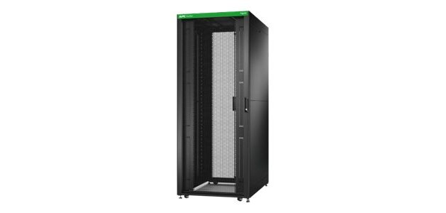 APC Baie EasyRack 800mm/42U/1200mm avec toit, panneau latéral, roulettes, noir