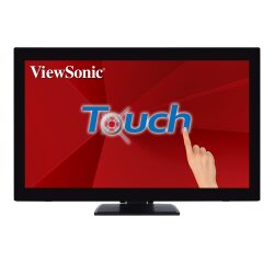 Viewsonic TD2760 écran plat de PC 68,6 cm (27") 1920 x 1080 pixels Full HD LED Écran tactile Multi-utilisateur Noir
