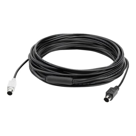 Logitech GROUP 10m Extender Cable câble PS/2 6-p Mini-DIN Noir