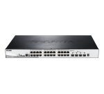 D-Link DGS-1510-28XMP Géré L2/L3 Gigabit Ethernet (10/100/1000) Connexion Ethernet, supportant l'alimentation via ce port (PoE) Noir, Gris