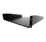 StarTech.com Étagère Rack Serveur 2U - Étagère Cantilever Universelle pour Armoire Rack d'Équipement Réseau 19" - Acier Haute Résistance - Poids Max 20kg - Profondeur de 40,6cm, Noir