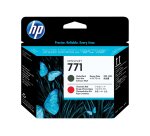 HP 771 - matte black, chromatic red - printhead