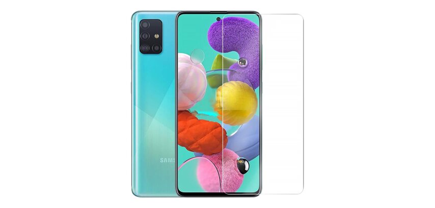 DLH Protection ecran en verre trempe pour Samsung Galaxy A51 (SM-A515)