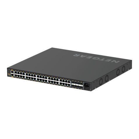 NETGEAR GSM4248PX-100EUS commutateur réseau Géré L2/L3/L4 Gigabit Ethernet (10/100/1000) Connexion Ethernet, supportant l'alimentation via ce port (PoE) Noir