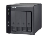 QNAP TR-004 Boîtier de disques de stockage Boîtier disque dur/SSD Noir 2.5/3.5"