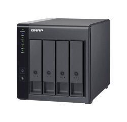 QNAP TR-004 Boîtier de disques de stockage Boîtier disque dur/SSD Noir 2.5/3.5"