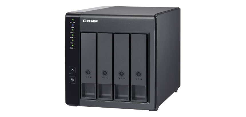 QNAP TR-004 Boîtier de disques de stockage Boîtier disque dur/SSD Noir 2.5/3.5"