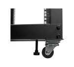 StarTech.com Rack Serveur Mobile 12U 4 Poteaux, Rack Réseau 19" 4 Poteaux avec Roulettes, Rack Roulant avec Profondeur Ajustable pour PC/AV/Données/Informatique - Roulettes, Pieds de nivellement ou Fixation au Sol