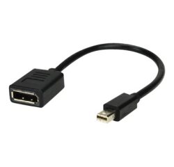 MCL MC396-0.15M câble DisplayPort 0,15 m Mini DisplayPort Noir