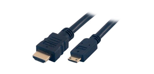 MCL 2m HDMI câble HDMI HDMI Type A (Standard) HDMI Type C (Mini) Noir