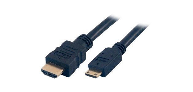 MCL 2m HDMI câble HDMI HDMI Type A (Standard) HDMI Type C (Mini) Noir