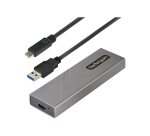 StarTech.com Boîtier Externe SSD M.2 NVMe/SATA - Boîtier Disque Dur SSD M.2 PCIe/SATA - Boîtier SSD M.2 - Boîtier pour SSD M.2 avec Câbles Hôtes USB-C et USB A - Boîtier M.2 NVMe Compatible 2230/2242/2260/2280