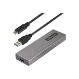 StarTech.com Boîtier Externe SSD M.2 NVMe/SATA - Boîtier Disque Dur SSD M.2 PCIe/SATA - Boîtier SSD M.2 - Boîtier pour SSD M.2 avec Câbles Hôtes USB-C et USB A - Boîtier M.2 NVMe Compatible 2230/2242/2260/2280