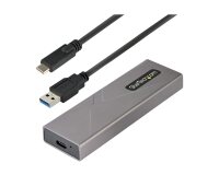 StarTech.com Boîtier Externe SSD M.2 NVMe/SATA - Boîtier Disque Dur SSD M.2 PCIe/SATA - Boîtier SSD M.2 - Boîtier pour SSD M.2 avec Câbles Hôtes USB-C et USB A - Boîtier M.2 NVMe Compatible 2230/2242/2260/2280