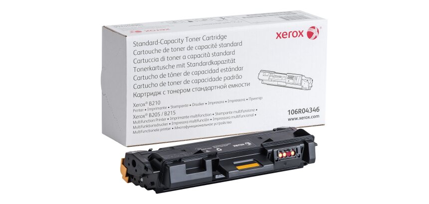 Xerox Cartouche de toner Noir de Capacité standard Imprimante ® B210, Imprimante multifonction ® B205?/? ® B215 (1500 pages) - 106R04346