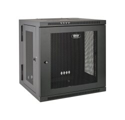 Tripp Lite Armoire rack à montage mural, profondeur de commutateur et profil compact 10U SmartRack, charnières dorsales