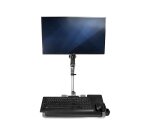 StarTech.com Poste de travail ergonomique réglable en hauteur à montage mural - 1 écran