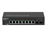 NETGEAR GSM4210PX-100EUS commutateur réseau Géré L2/L3 Gigabit Ethernet (10/100/1000) Connexion Ethernet, supportant l'alimentation via ce port (PoE) Noir