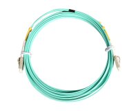 StarTech.com Câble Fibre Optique Multimode de 10m LC/UPC à LC/UPC OM3, Fibre Zipcord Full Duplex 50/125µm, Réseaux 100G, LOMMF/VCSEL, <0.3dB Faible Perte d'Insertion, Cordon Patch Fibre LSZH